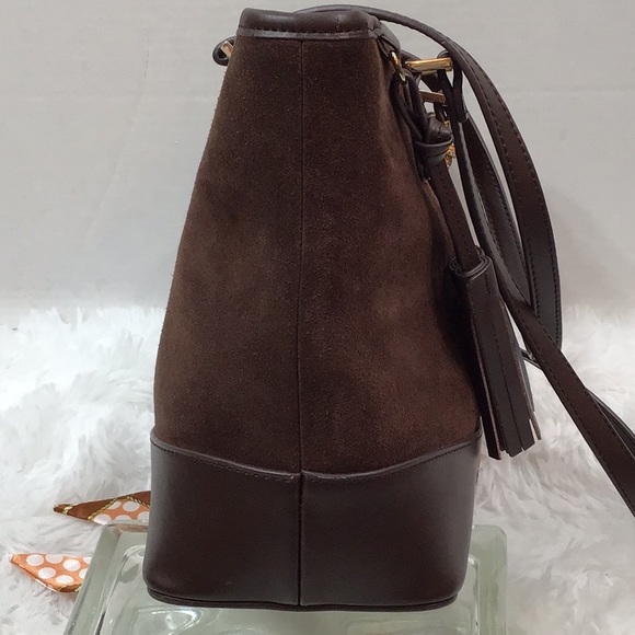 Spartina 449 brown suede shoulder bag - Picture 6 of 15